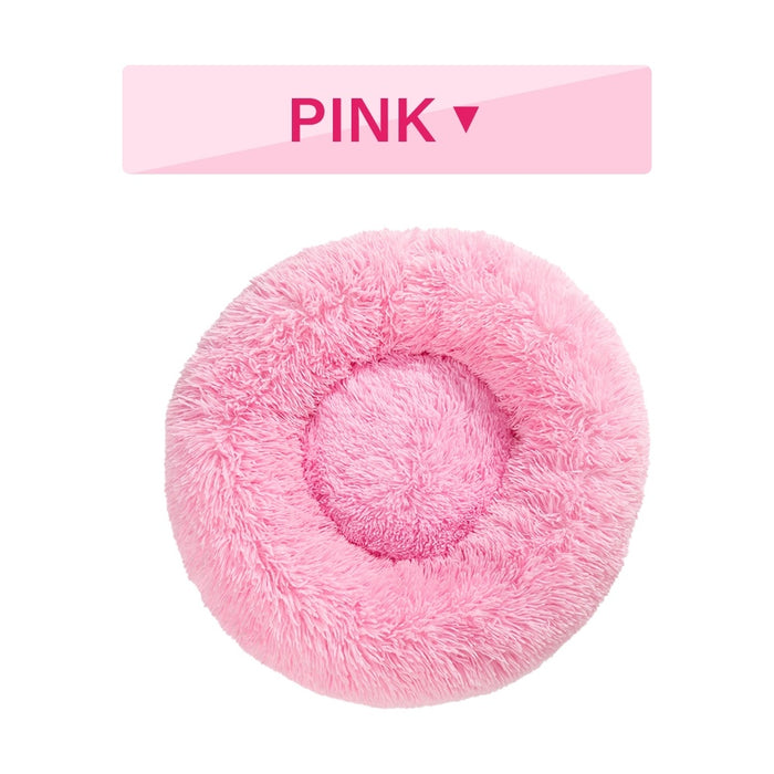 Purrfect Fluffy Donut Dog Bed – Calming, Plush & Washable