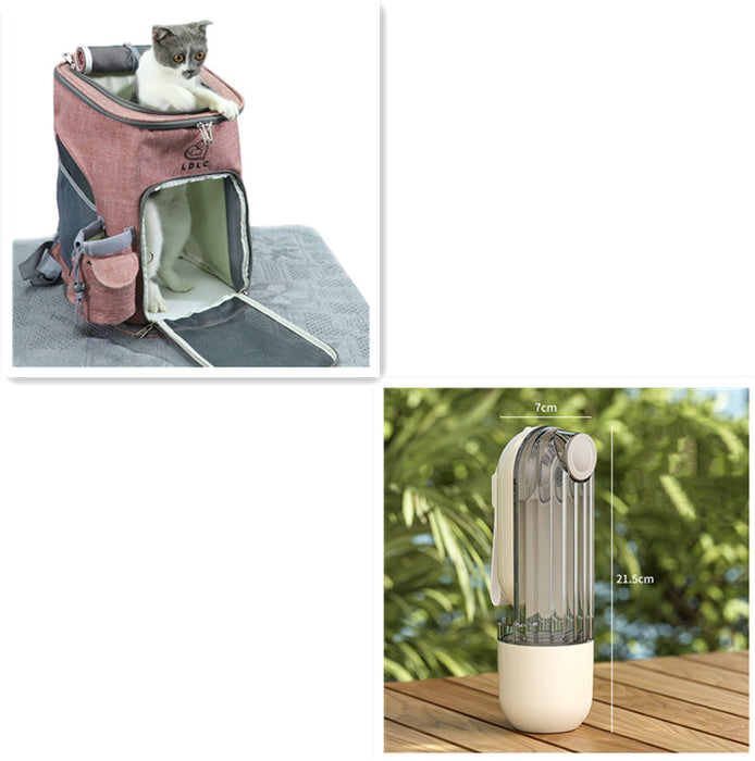 2 In 1 Pet Water Cup - Portable Dog Drinking & Feeding Solution
