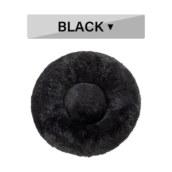 Purrfect Fluffy Donut Dog Bed – Calming, Plush & Washable