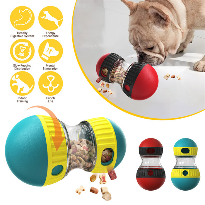 Food Dispensing Dog Toy - Tumbler Leaky Food Ball Puzzle Toy