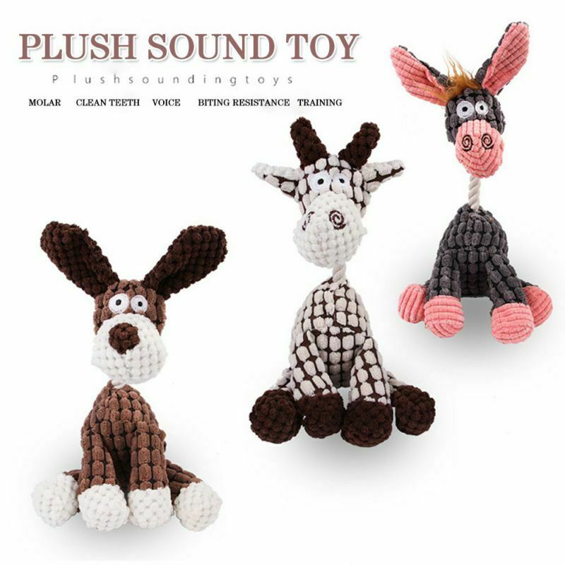 Squeaky Plush Chew Toy