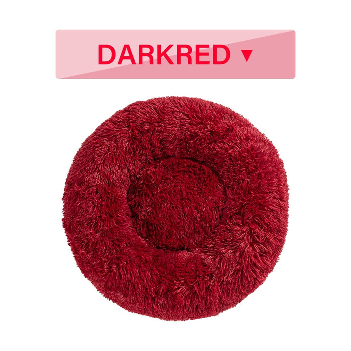 Purrfect Fluffy Donut Dog Bed – Calming, Plush & Washable
