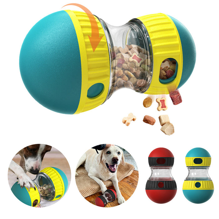 Food Dispensing Dog Toy - Tumbler Leaky Food Ball Puzzle Toy