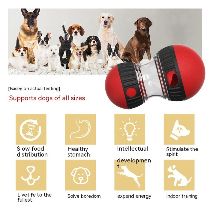 Food Dispensing Dog Toy - Tumbler Leaky Food Ball Puzzle Toy