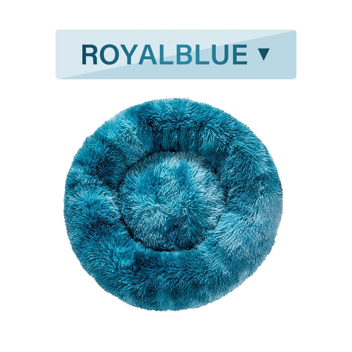 Purrfect Fluffy Donut Dog Bed – Calming, Plush & Washable